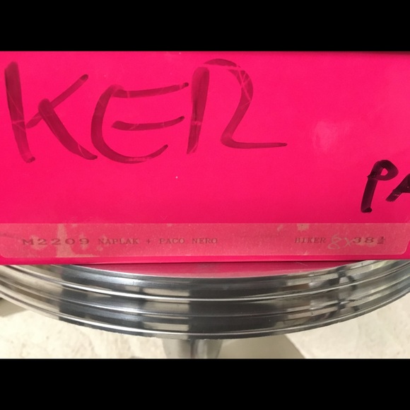 Materia Prima Black Patent biker  boots 38.5. 8.5 - Picture 11 of 12